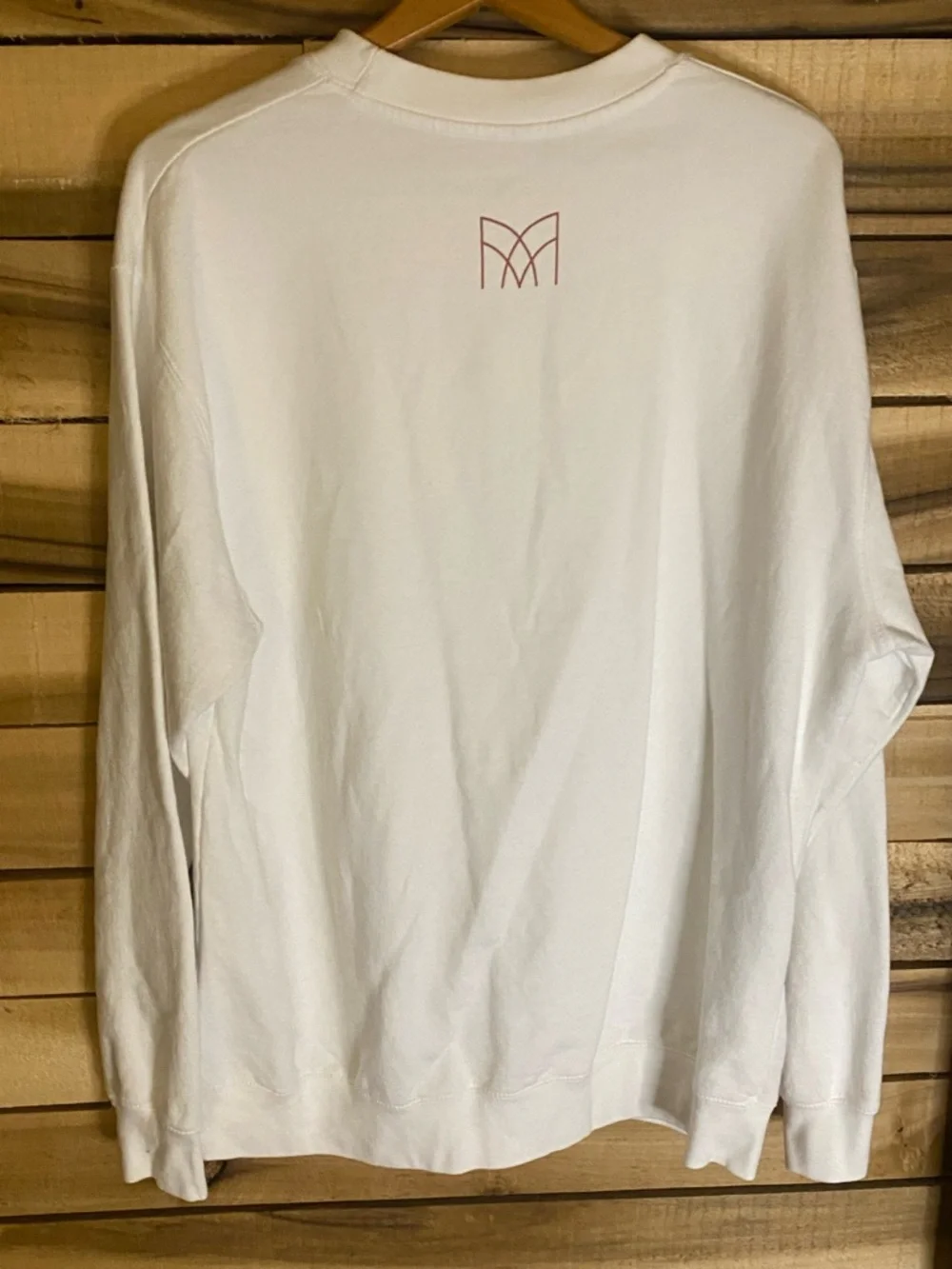 Mallory Ervin Living Fully Graphic Sweatshirt - White with Gradient Pink size XL - Picture 4 of 4